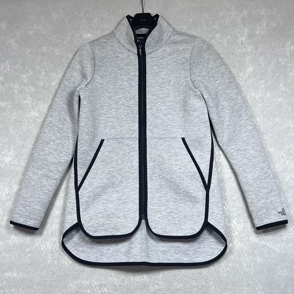 The North Face Tech Jacket Neo Thermal 3D Women Size Small Gray Black Full Zip - Picture 1 of 13